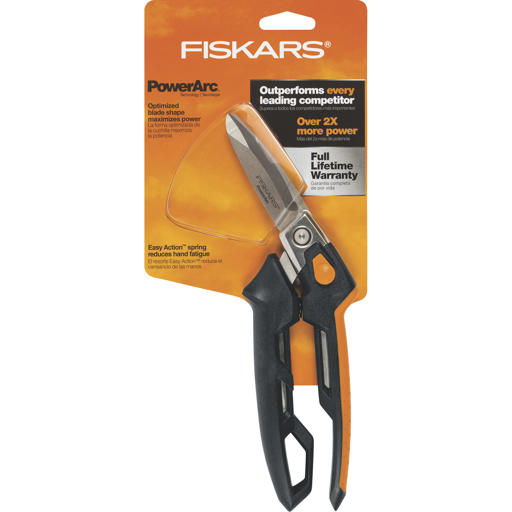Fiskars PowerArc Utility Snips, 8in. Blade, Model# 710300-1001